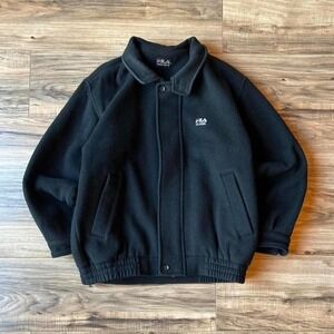 Vintage 90s Fila Classic Black Colorblock Bomber Jacket Small